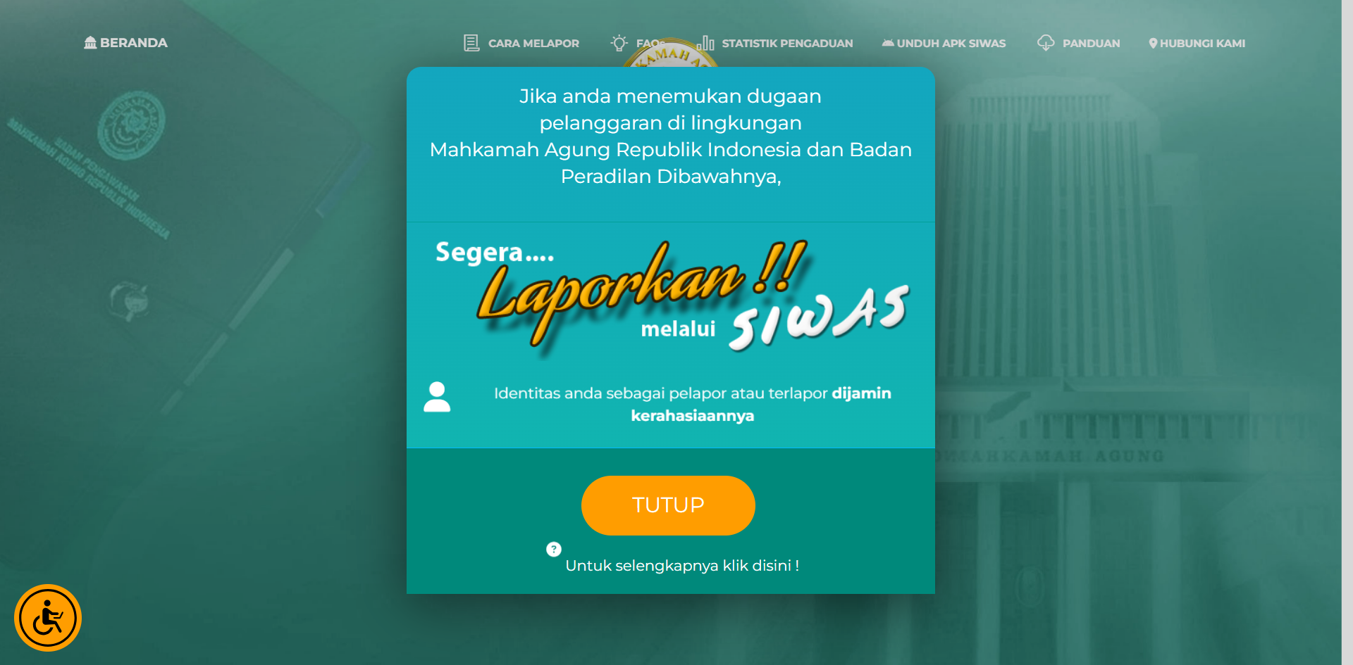SIWAS Sistem Informasi Pengawasan siwasmahkamahagunggoid