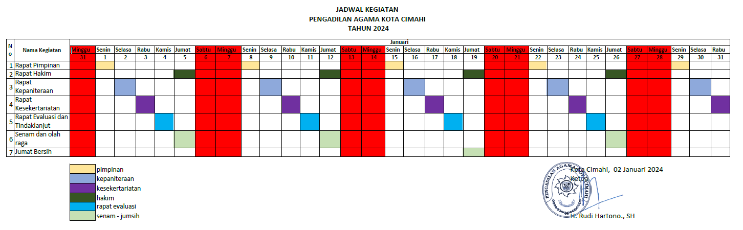 Agenda Kegiatan 2024